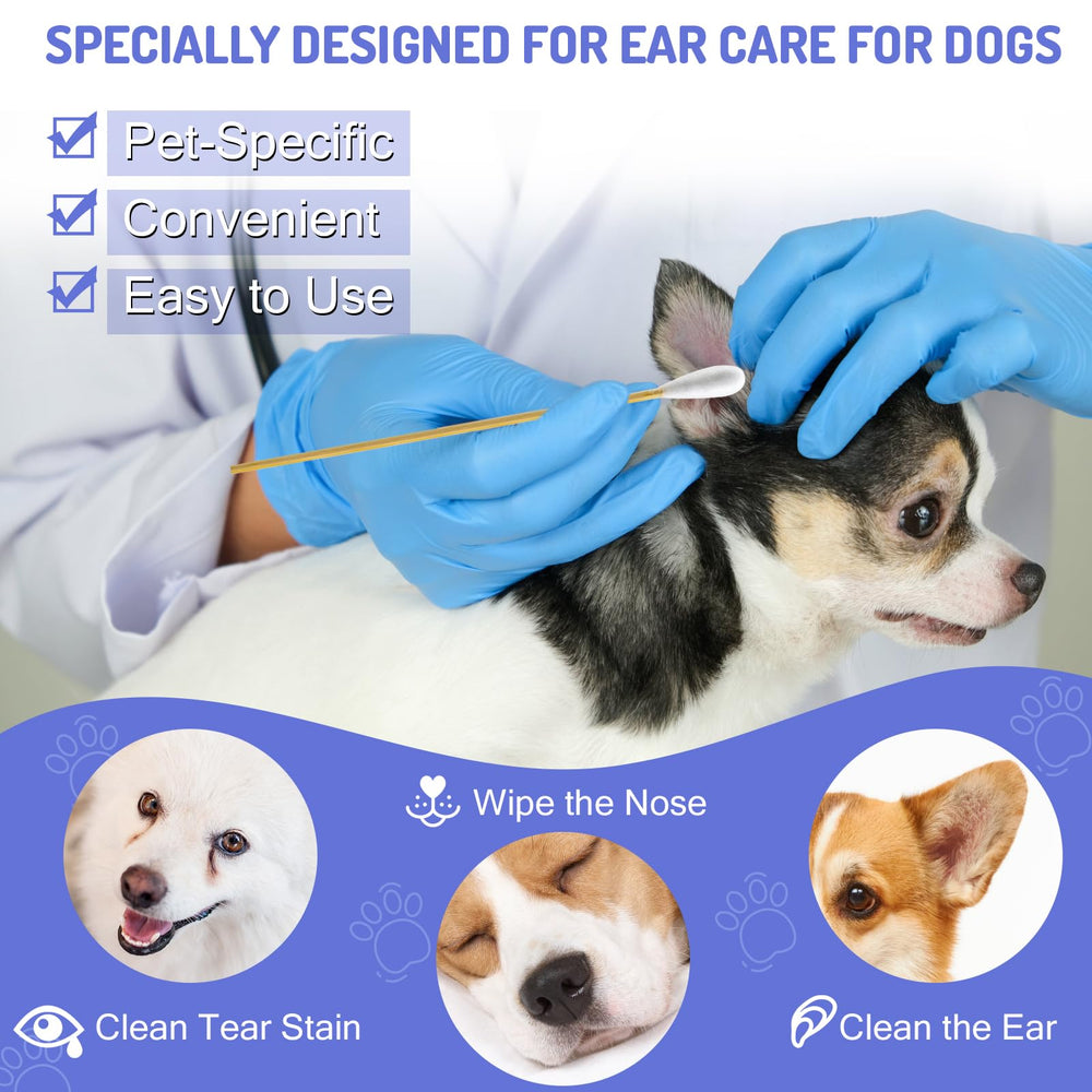 Accesfire large cotton swabs with soft heads for gentle ear cleaning