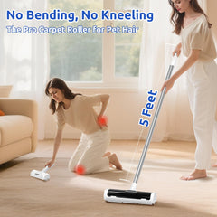 ACE2ACE A3 Pro in action with automatic hair collection during rolling