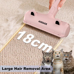 ACE2ACE built-in hair receptacle captures fur for simple disposal