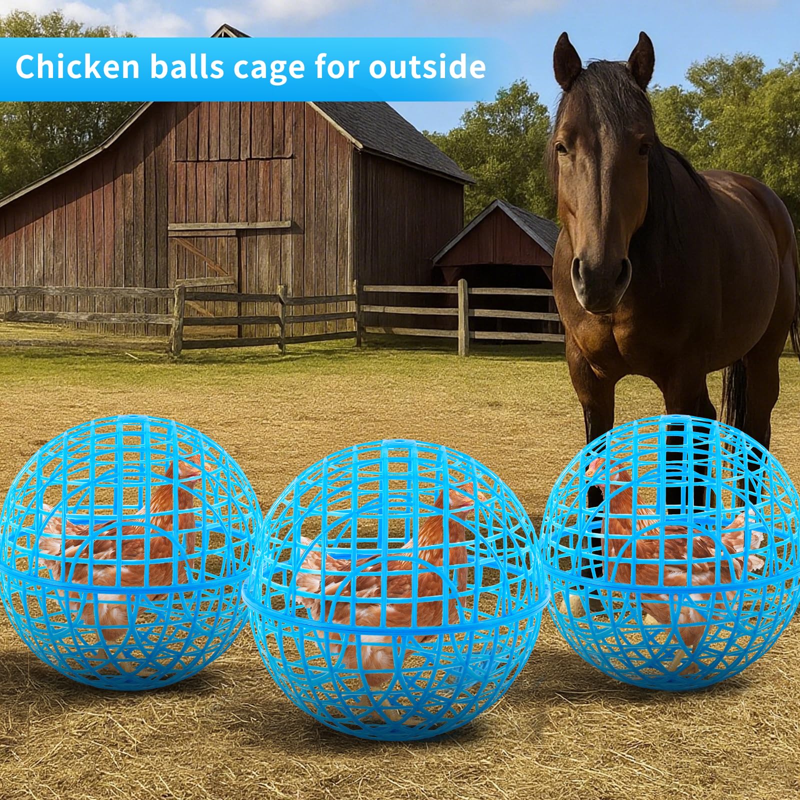 AceOrbit chicken balls cage multipurpose pets provides secure refuge for pigeons and ducks.