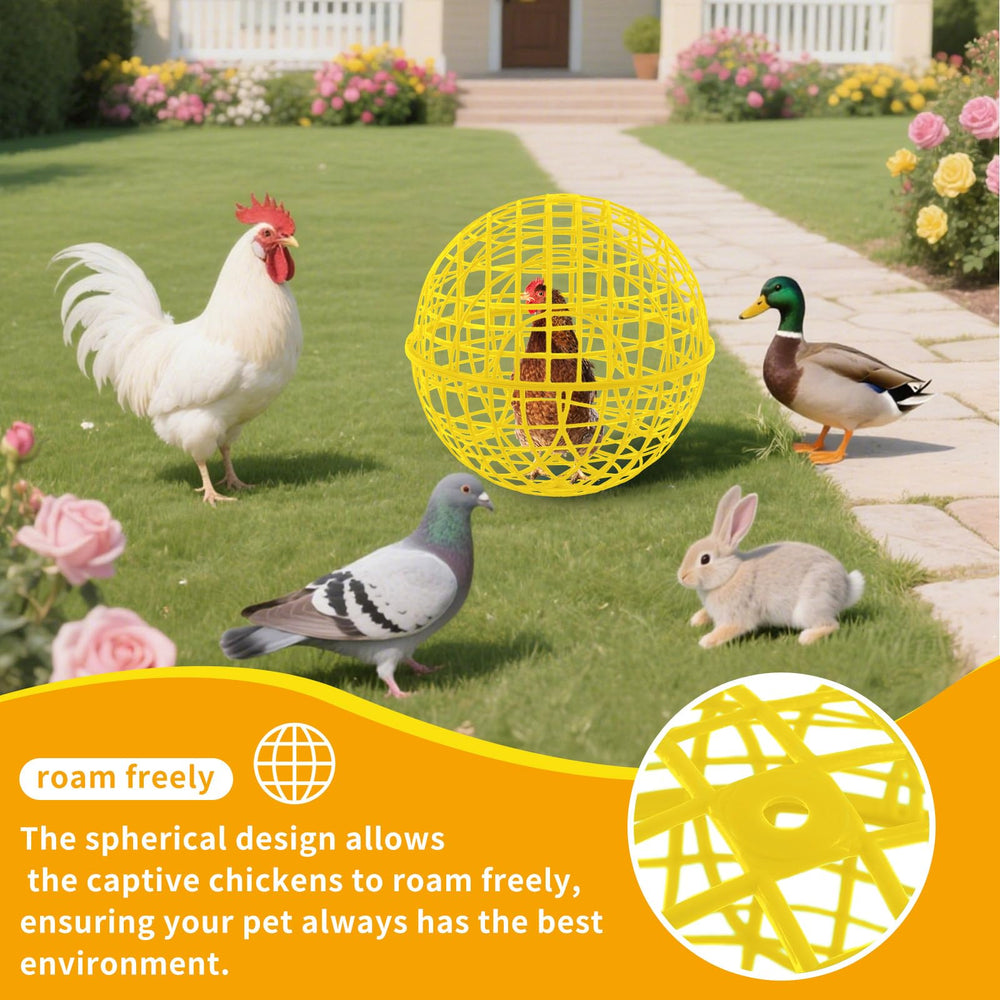 AceOrbit multi-animal set accommodates chickens, ducks, and rabbits outside