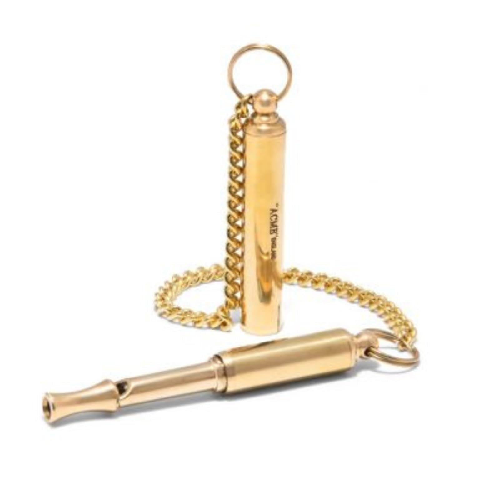ACME Original Silent No. 535 front view in polished brass for reliable outdoor training cues.