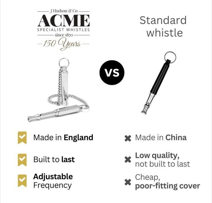 ACME 535 UK-made craftsmanship emphasizes reliability for training sessions.