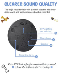 Acools built in speaker dog buttons deliver clear playback