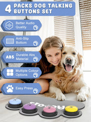 Acools dog button mat with non-slip surface keeps buttons in place.