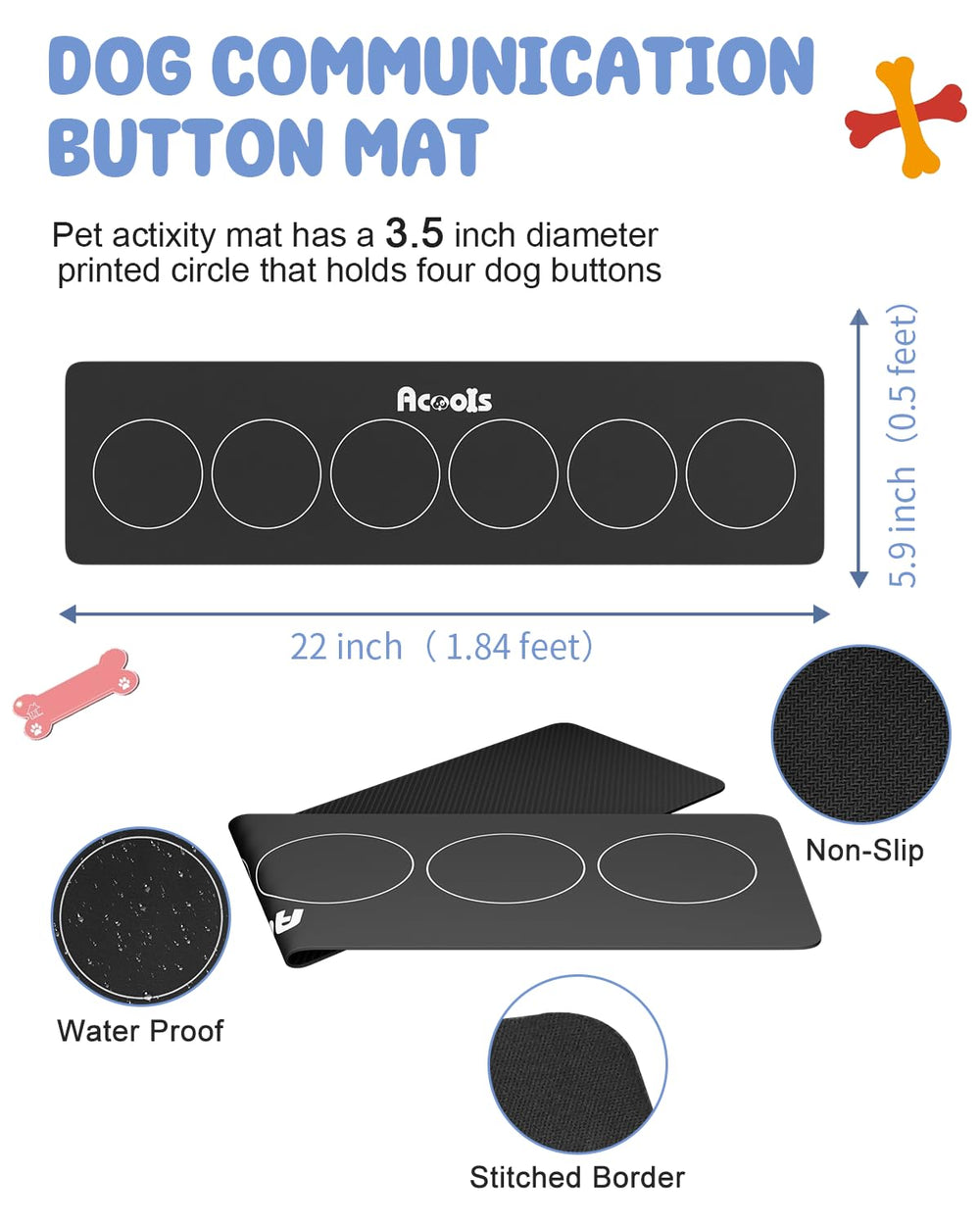 Acools colorful collection shows six button colors for daily use