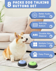 Acools dog communication mat with 3.1-inch button circles for organized play.