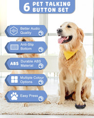 Acools recordable dog-buttons allowing recording phrases for clear cues