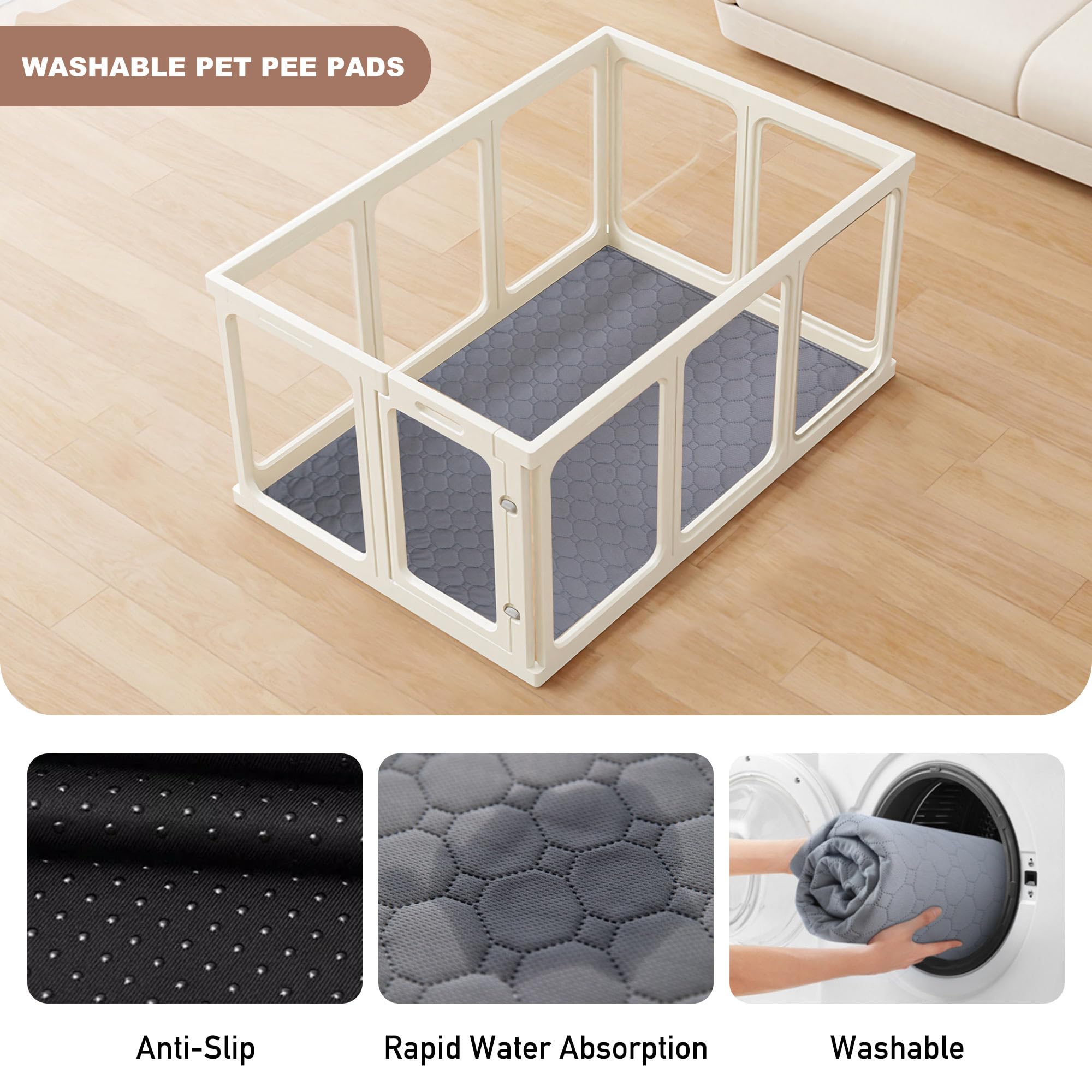 Acrylic Dog Playpen assembly buckle for tool-free quick setup