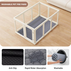 Acrylic Dog Playpen assembly buckle for tool-free quick setup