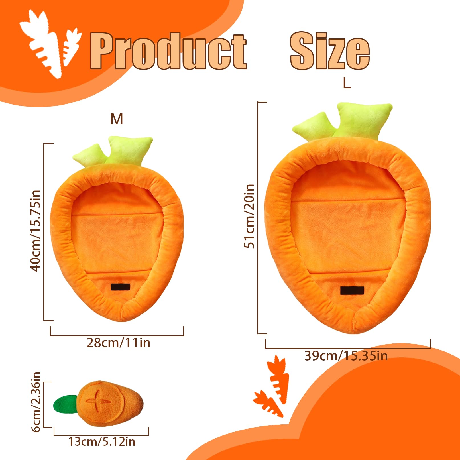 Acsist Bunny Bed soft-edges offer secure nesting and comfort.