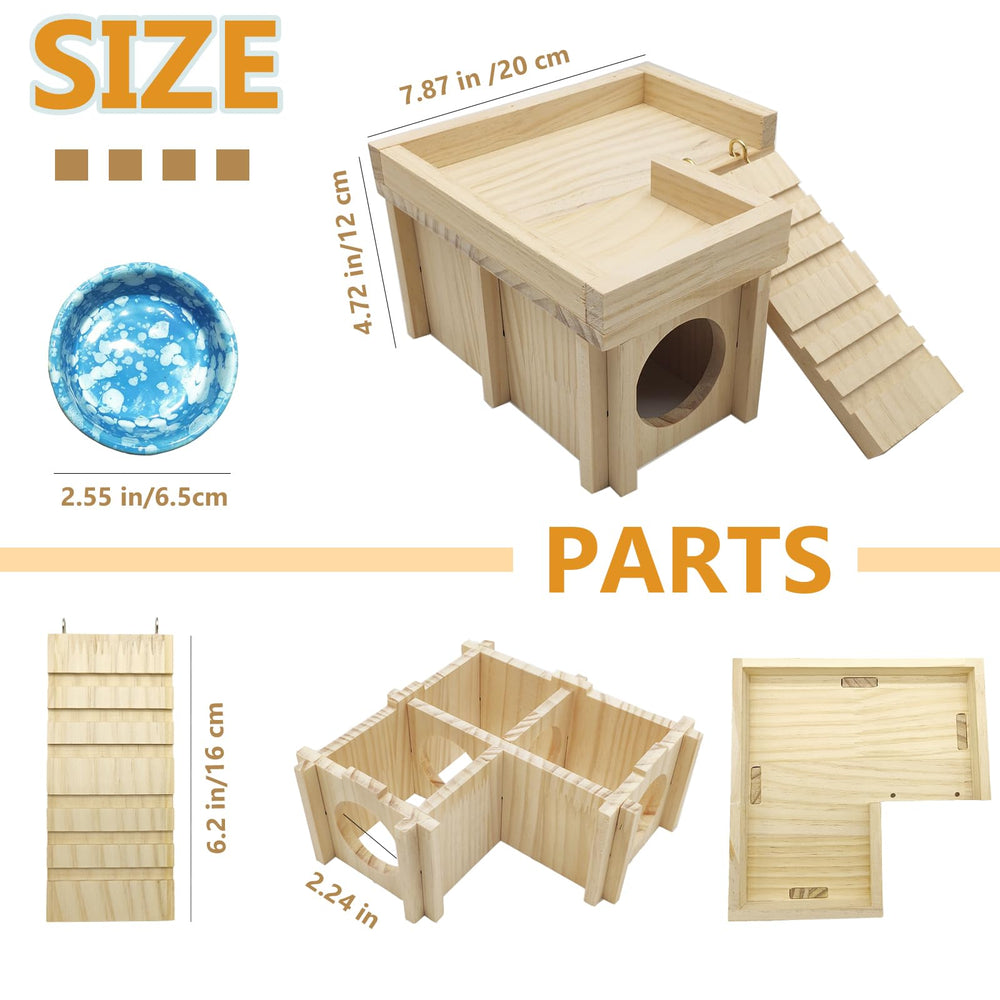 Acsist hamster hiding spot boosts enrichment with a cozy hide.