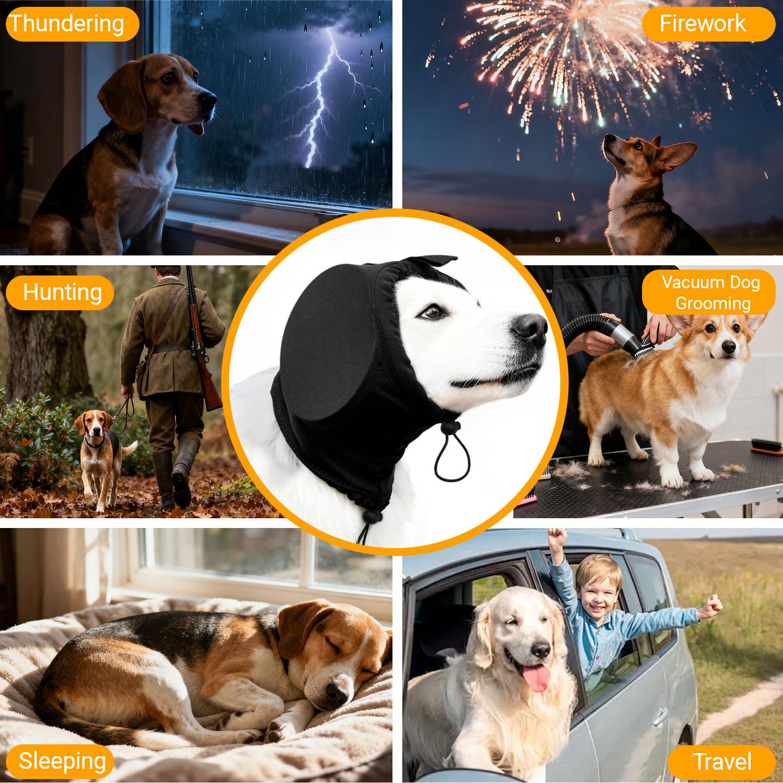 Actaoidesn dog ear protection keeps ambient hearing while dampening intense noises.