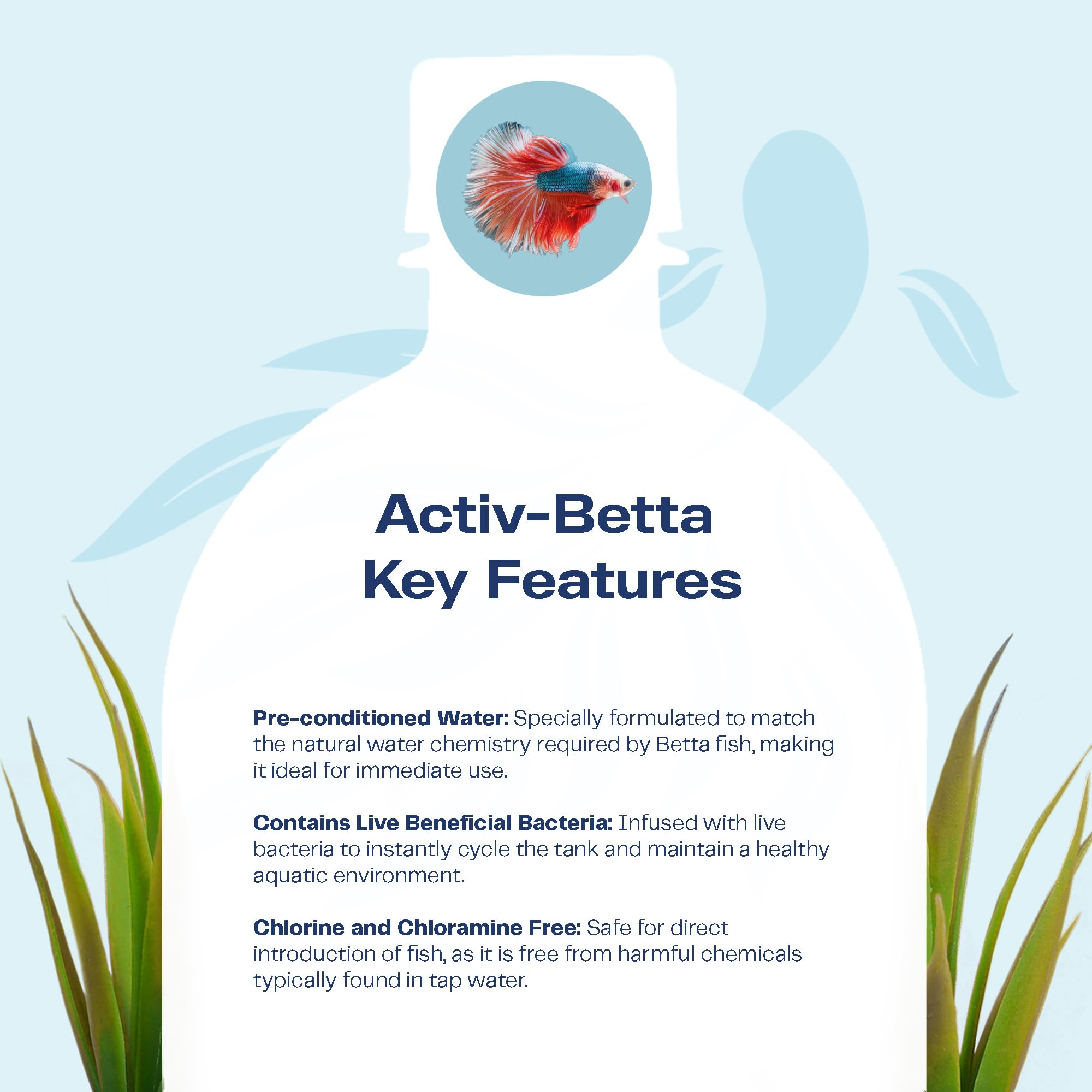 Activ Betta beneficial trace elements label highlights essential nutrients for fish