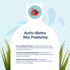Activ Betta beneficial trace elements label highlights essential nutrients for fish