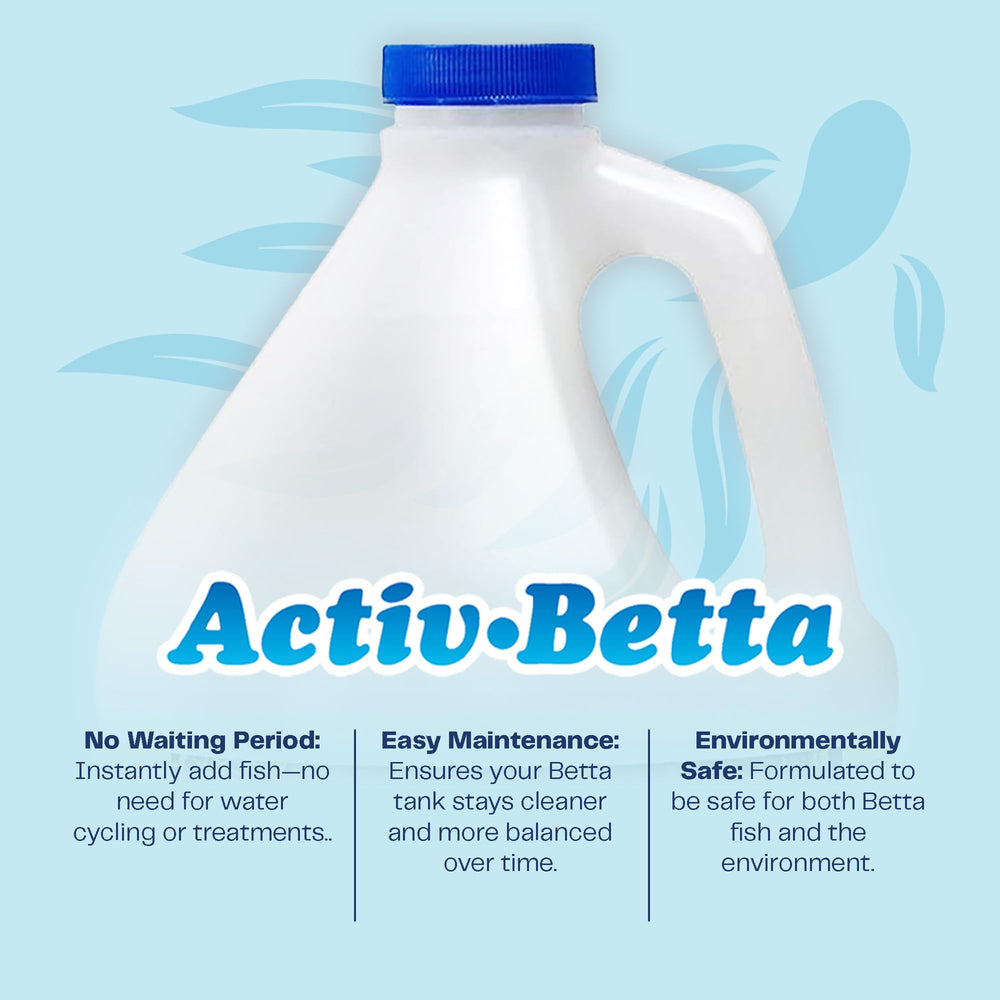 Activ Betta Bio-Activ Live Betta Water test setup in aquarium.