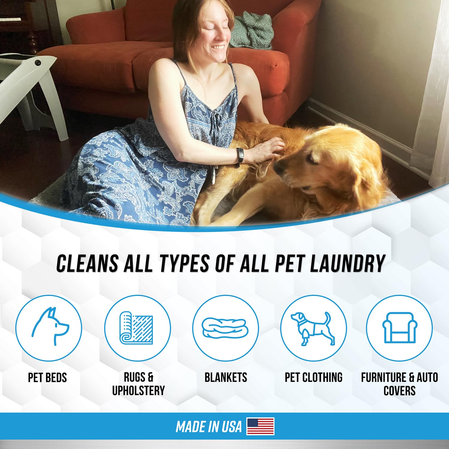ACTIVE Pet Bed Before-Wash fabrics ready for treatment