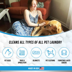 ACTIVE Pet Bed Before-Wash fabrics ready for treatment