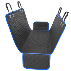 Active Pets Blue Standard Dog Car Hammock front view showing padded protection for pets