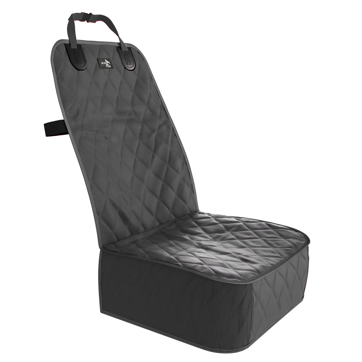 Active Pets dog car seat cover installed on front seat protecting upholstery