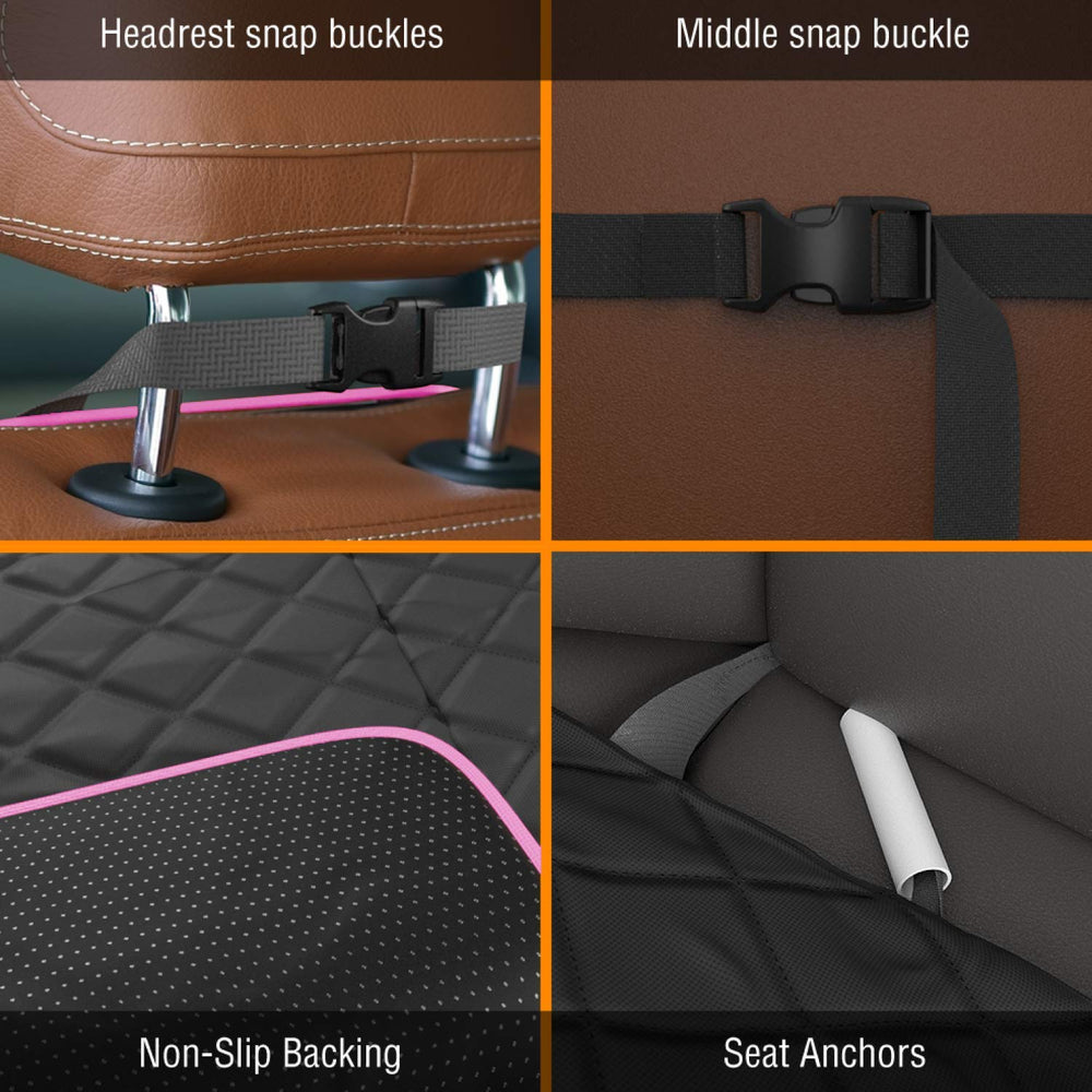 Active Pets front seat cover shows quick install for stress-free trips.
