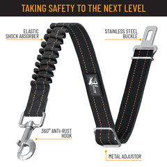 Active Pets dog seatbelt adjustable length demonstrates universal fit for small to XL dogs
