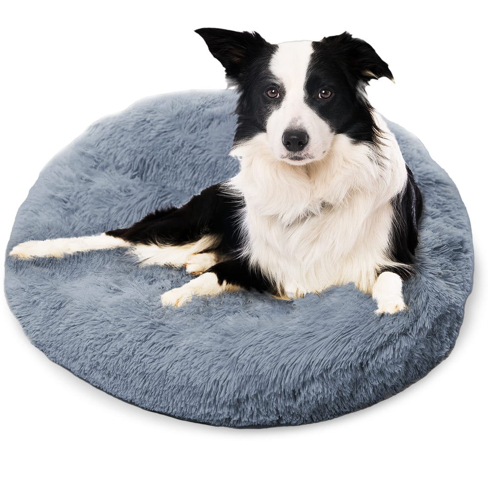 Active Pets medium dog bed close-up of plush faux fur lining for cozy sleep