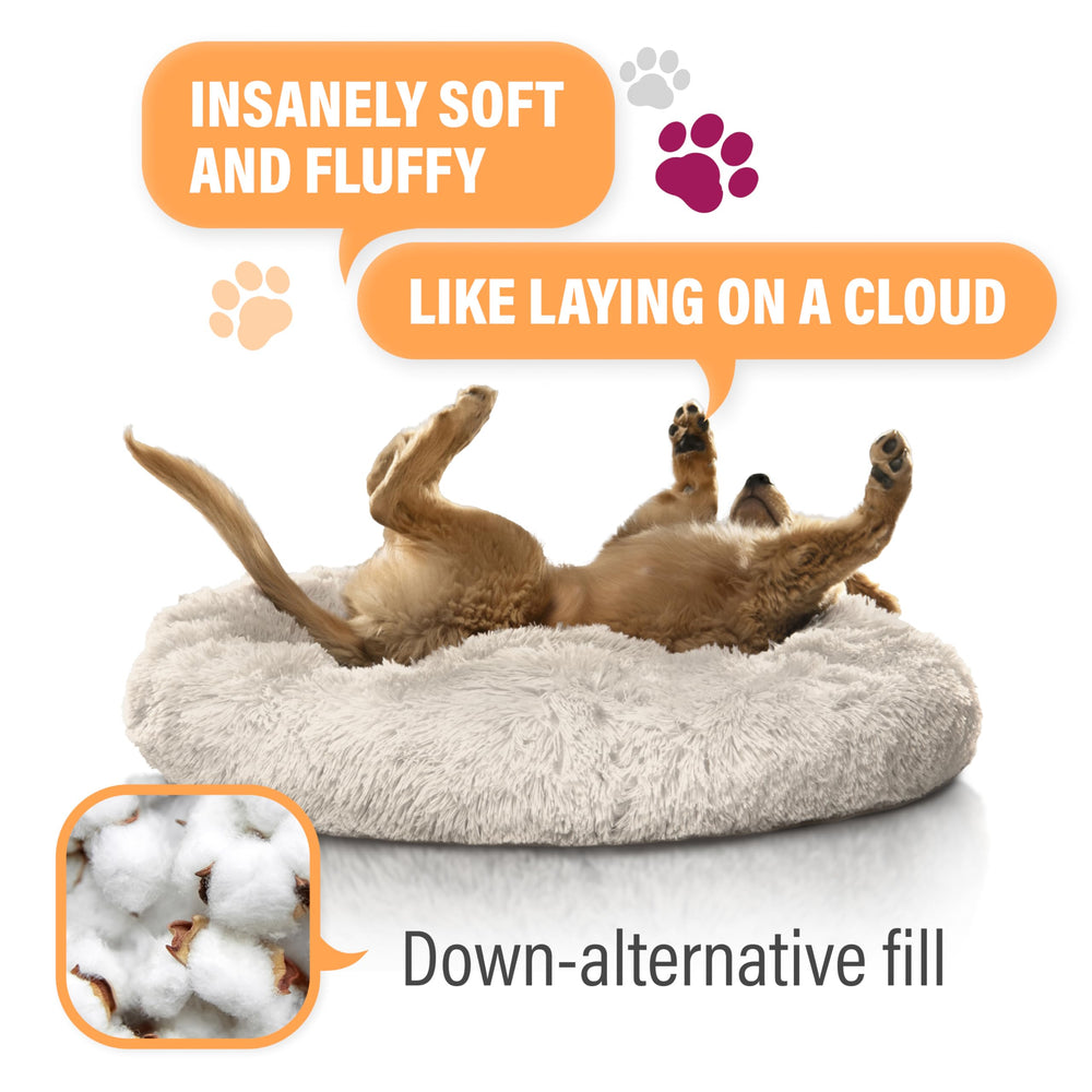 Active Pets premium small donut dog bed multi-pet nest for cuddling dogs and cats.