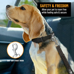 Active Pets seatbelt buckle and clip close-up highlights durable hardware for safety