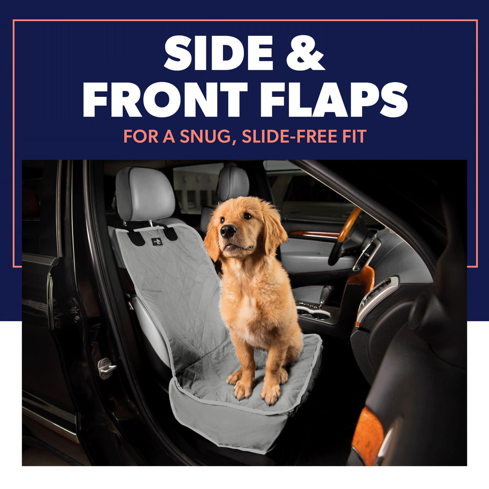 Active Pets side flaps and fasteners keep the cover in place during trips.