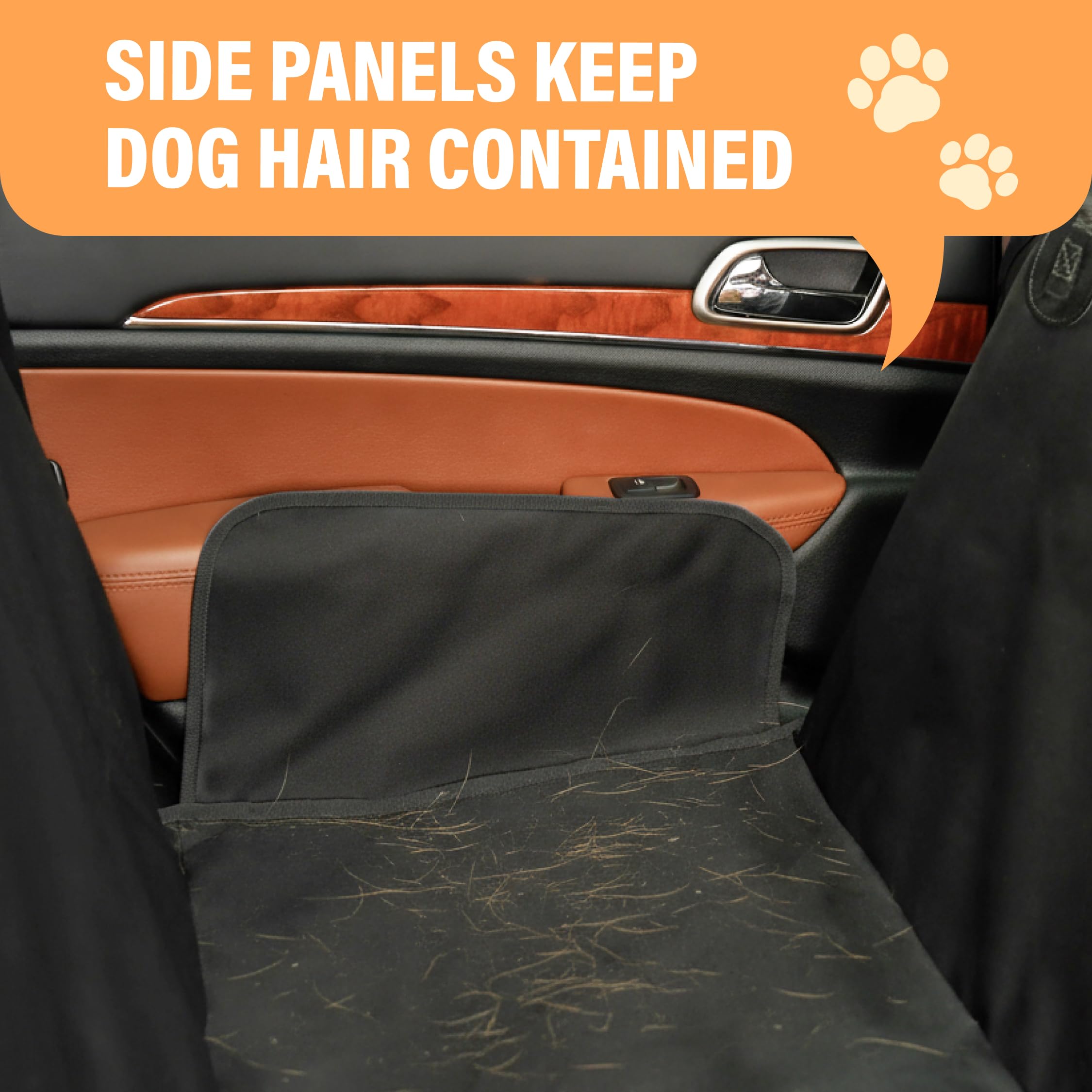 Active Pets waterproof hammock seat cover durable-hardware endures frequent, long trips.