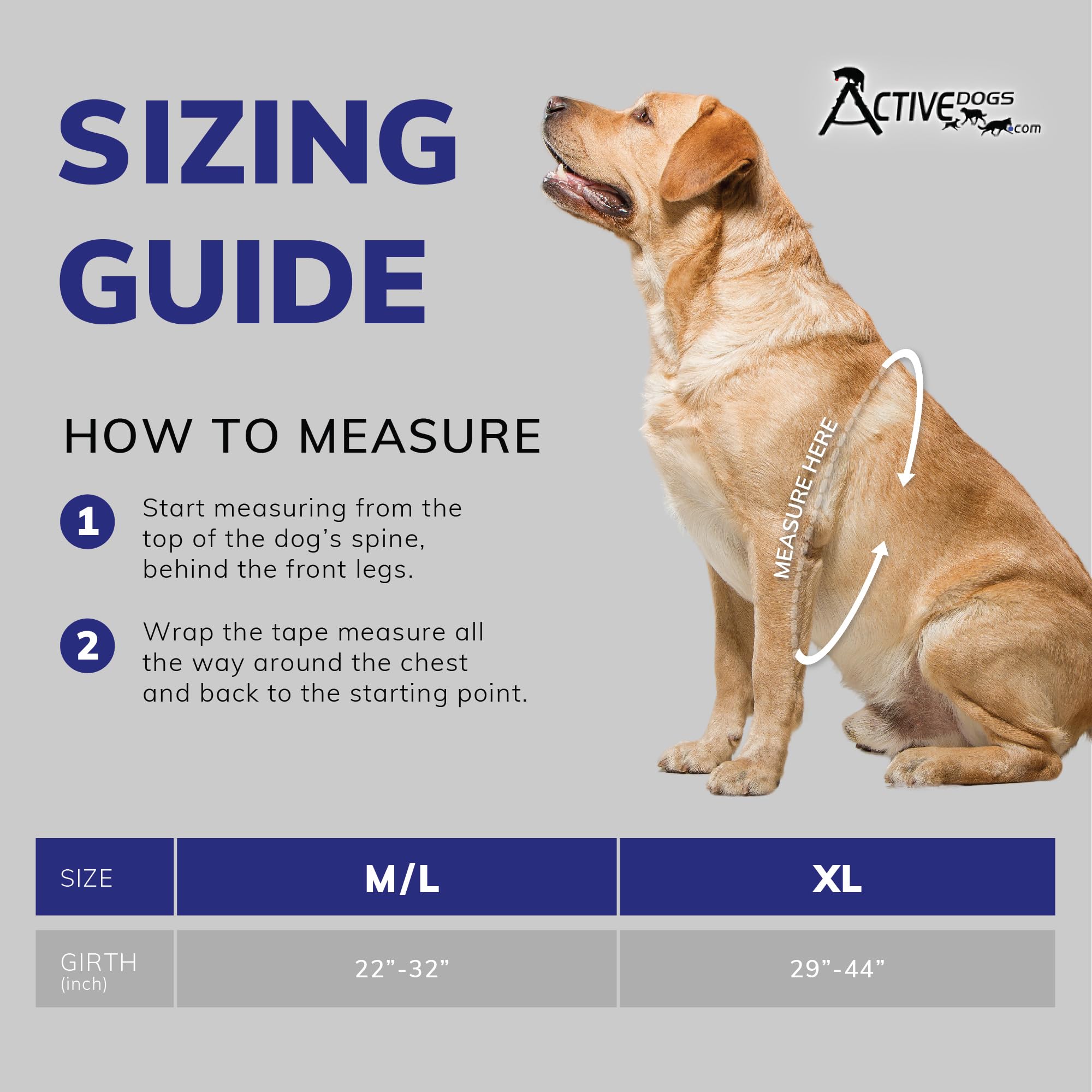 ActiveDogs no pull vest with front D-ring and handle for guidance