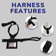 ActiveDogs tactical harness adjustable straps enable a precise fit for large dogs