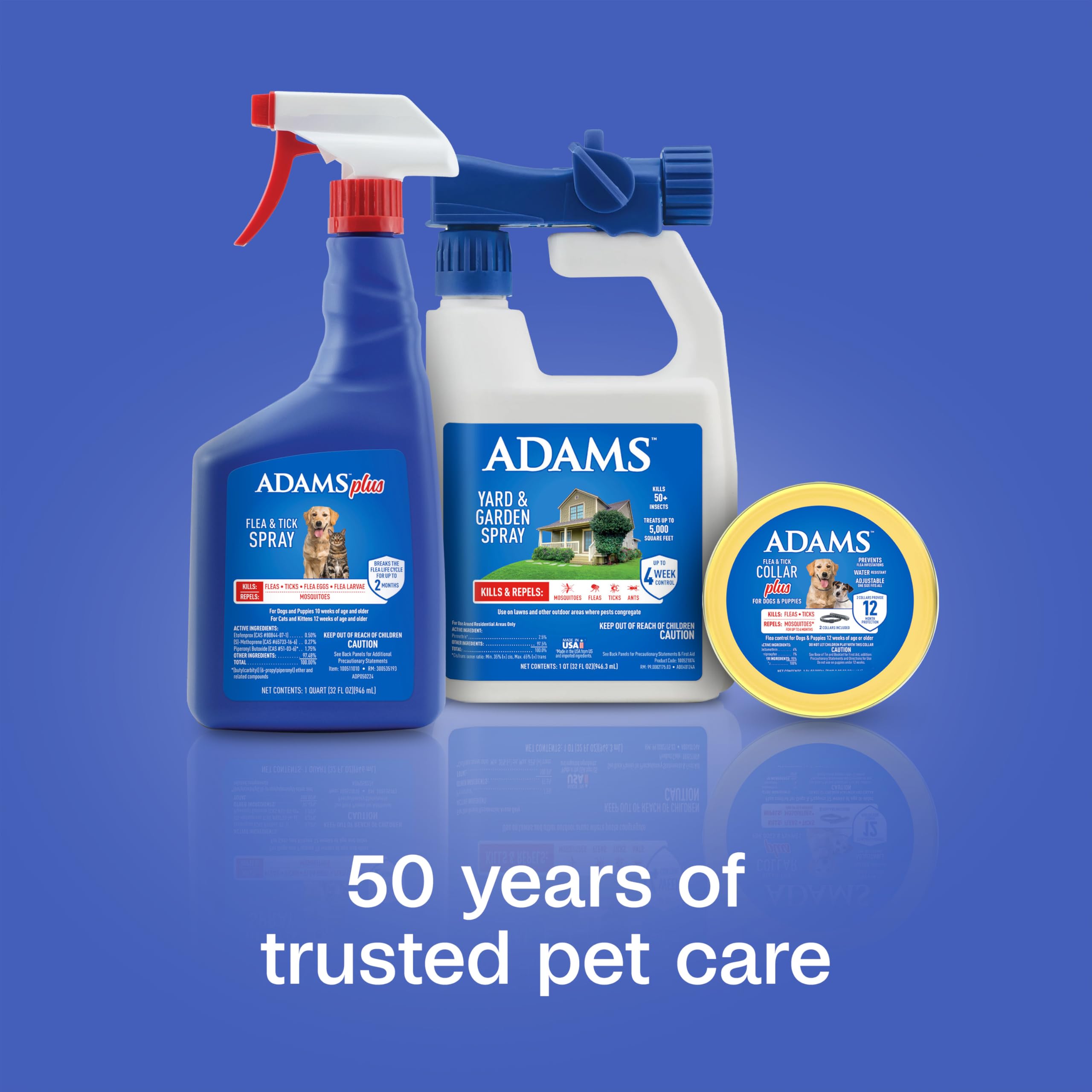 ADAMS Plus Flea & Tick Spray dries quickly with no lingering scent.