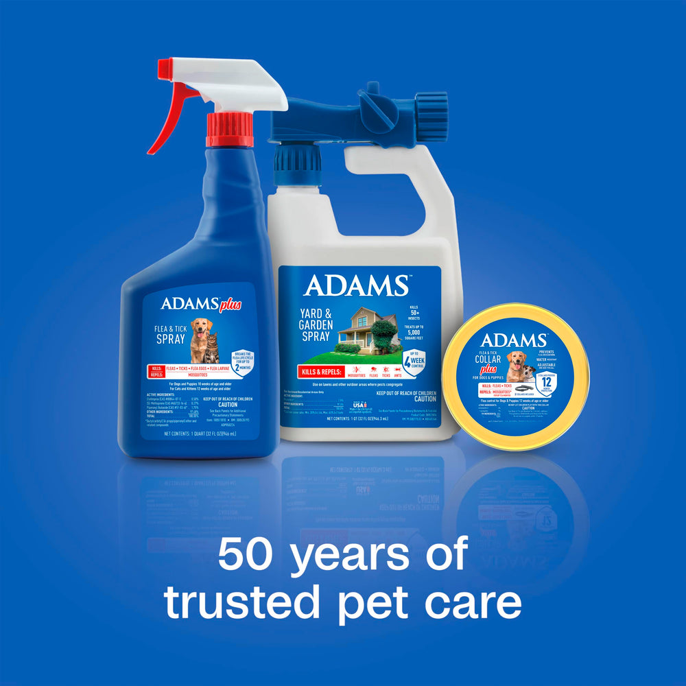 ADAMS Plus Flea & Tick Spray dries quickly with no lingering scent.