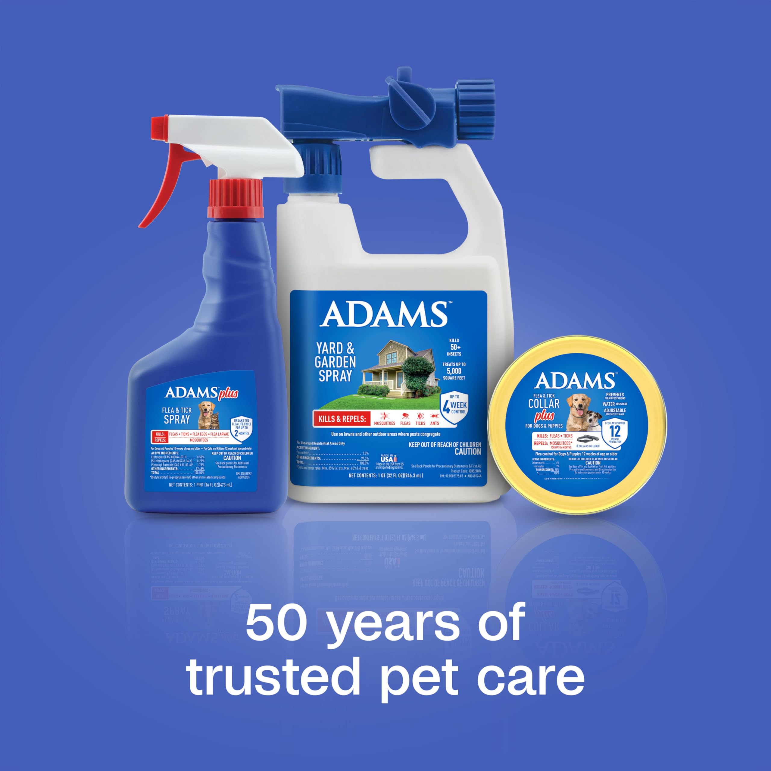 ADAMS Plus Spray permite espaciar tratamientos cada 8 días para perros y gatos.
