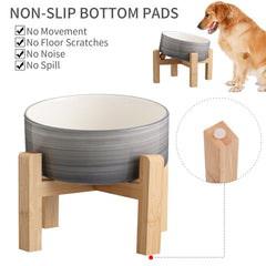 Addggo ceramic dog bowl with 7.6 cup capacity keeps meals organized and clean