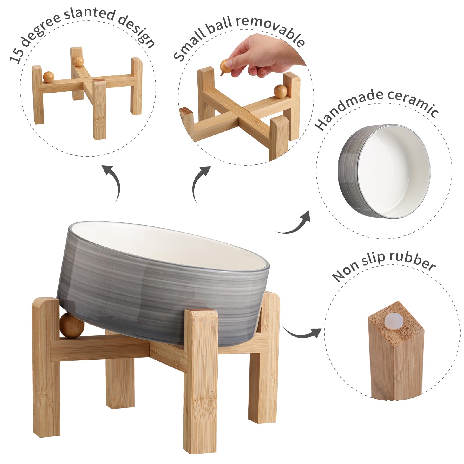 Addggo heavy-duty ceramic bowl resists tipping during enthusiastic eaters