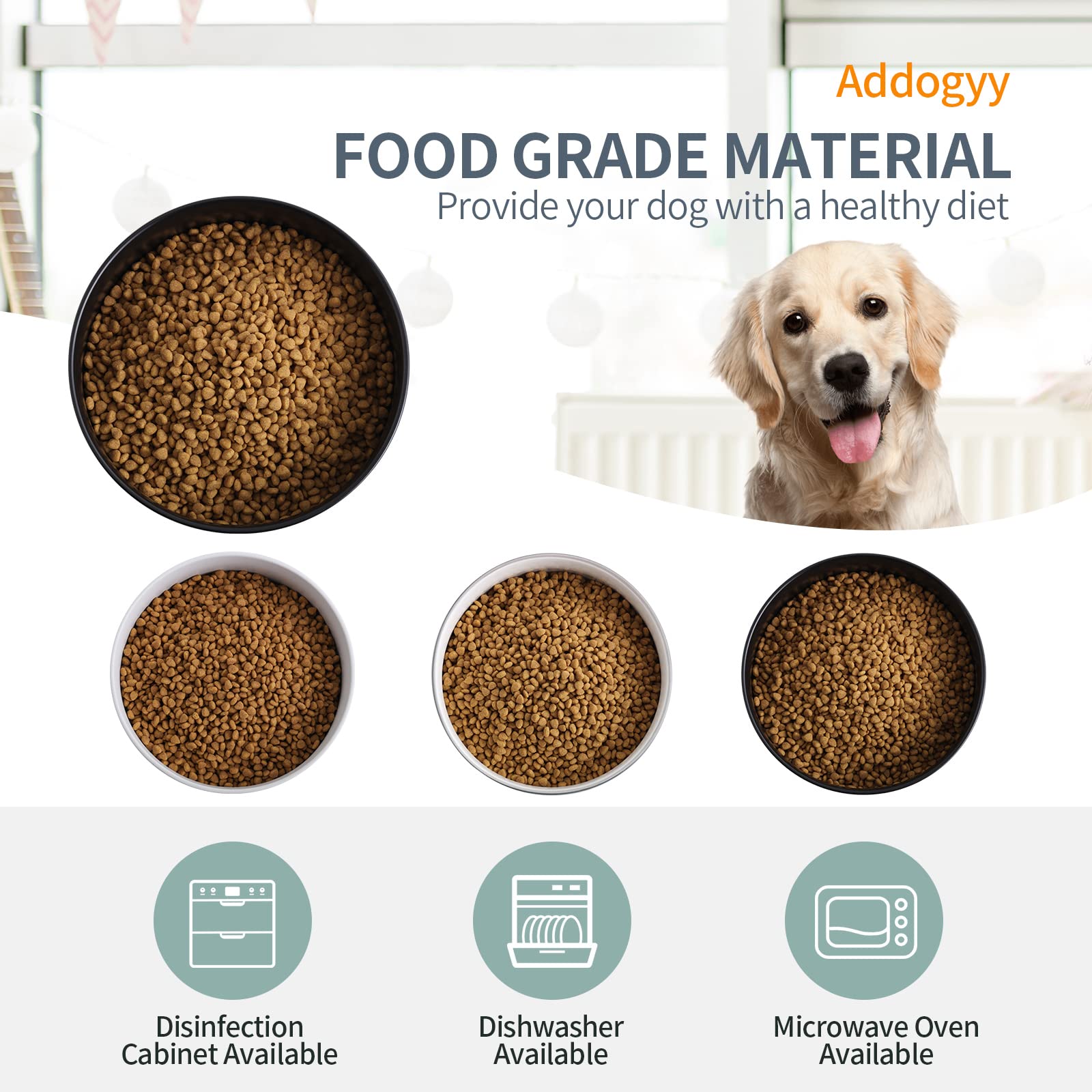 Addogyy microwave-safe ceramic bowl for warming meals safely.