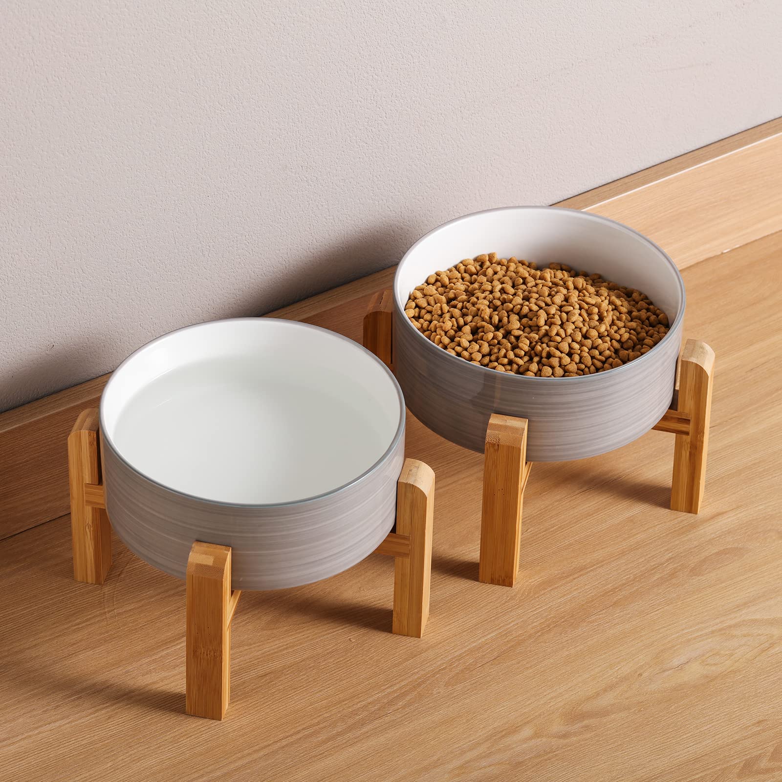Addogyy wood stand close-up highlights sturdy elevated dining for stable meals