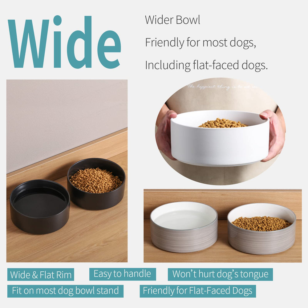 Addogyy wood stand adds elegant, sturdy support for large breeds.