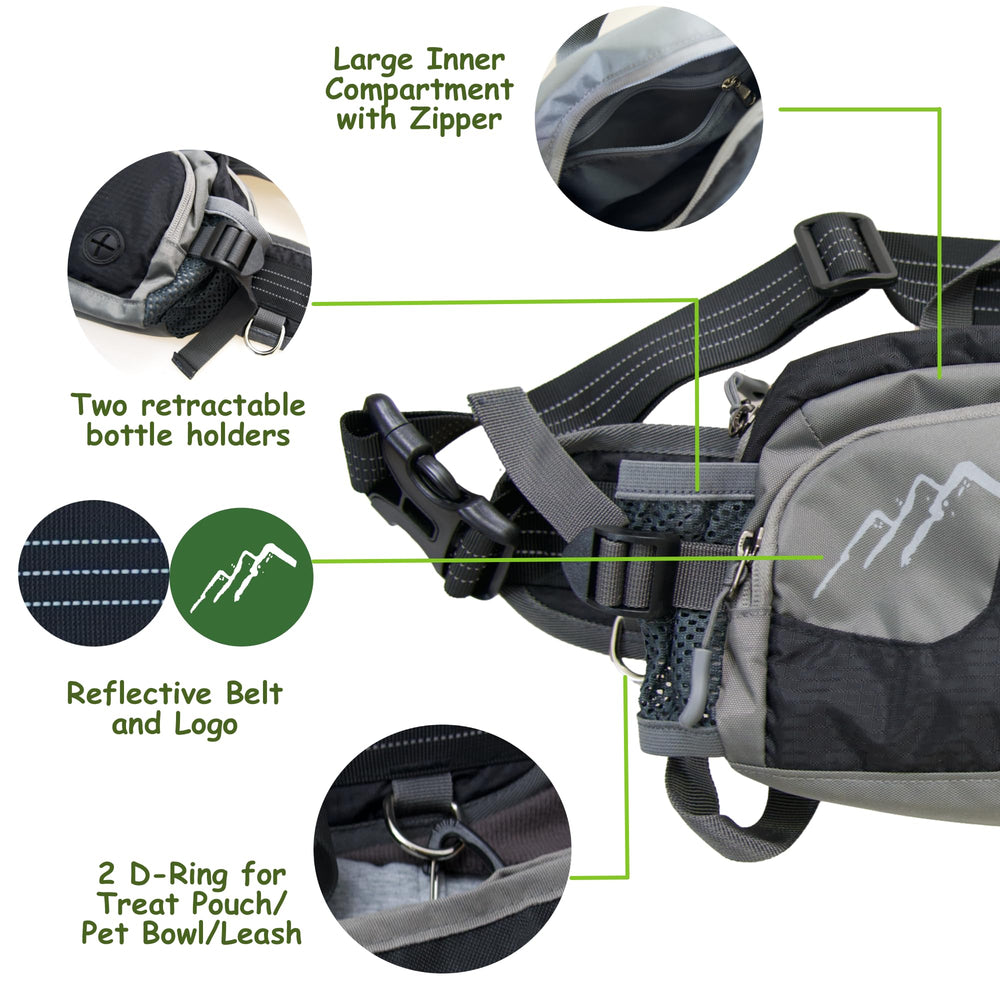 Adeerus no-spill magnetic clasp keeps treats secure during adventures.