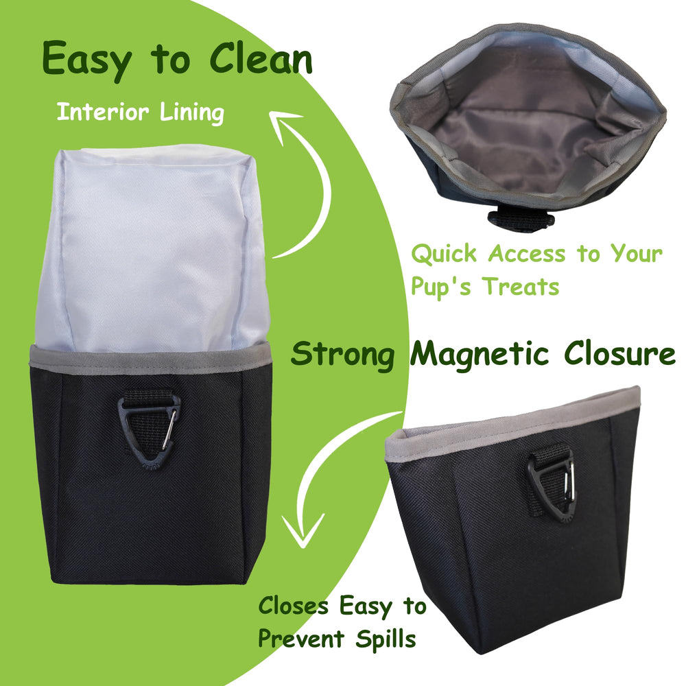 Adeerus reinforced D-ring leash attachment for secure hands-free walking.