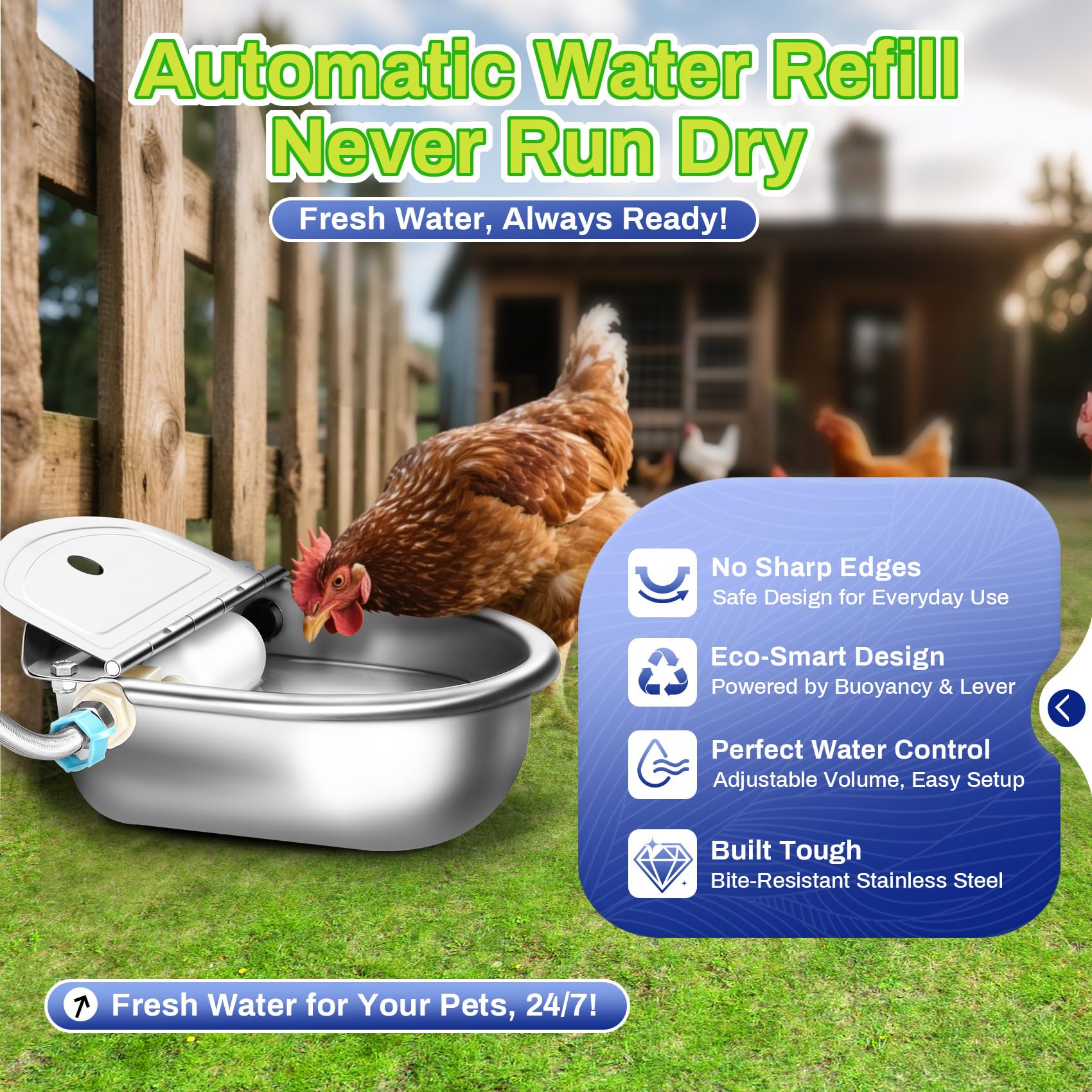 Ademon wall-mount installation bracket enables flexible placement and tidy water stations.