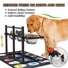 ADENGL multi-dog feeding design keeps three pets fed efficiently.