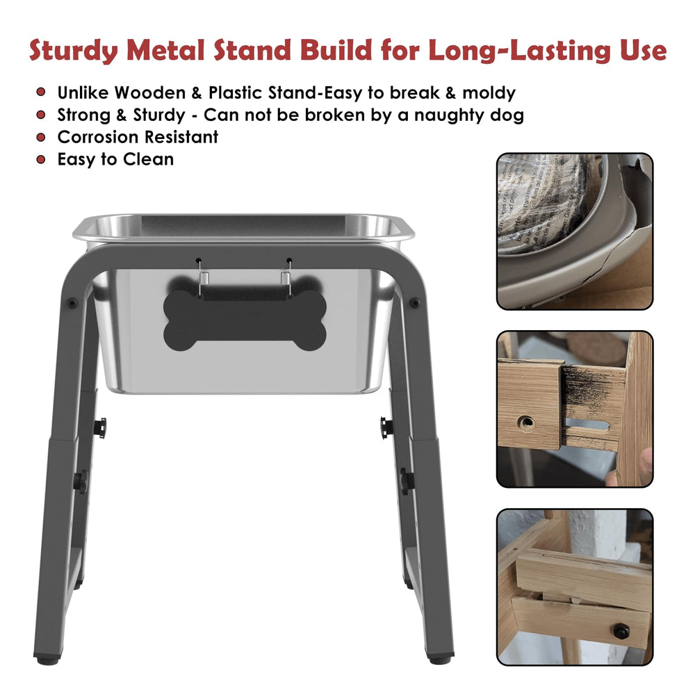 ADENGL anti-tip stand with non-slip base prevents spills for confident drinking.