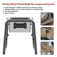 ADENGL anti-tip stand with non-slip base prevents spills for confident drinking.