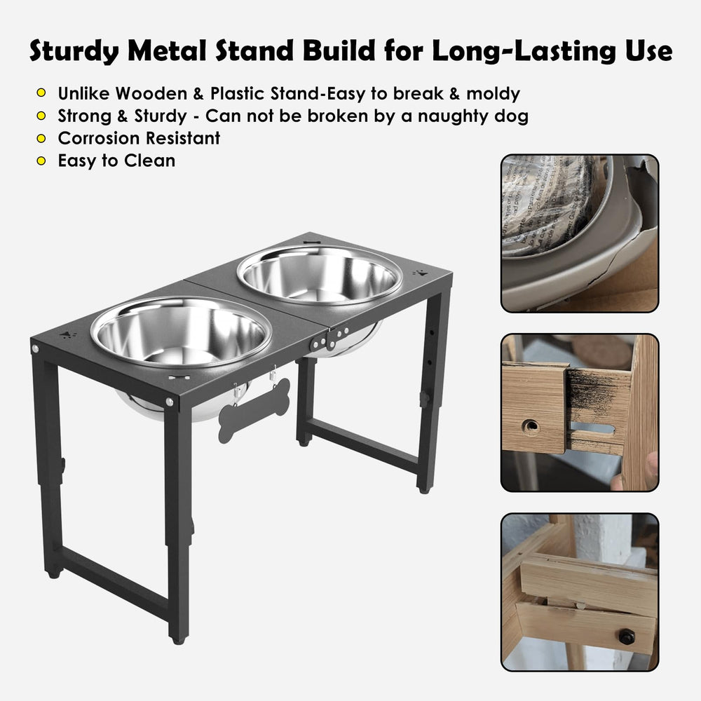 ADENGL black sleek finish complements home decor and helps prevent tipping