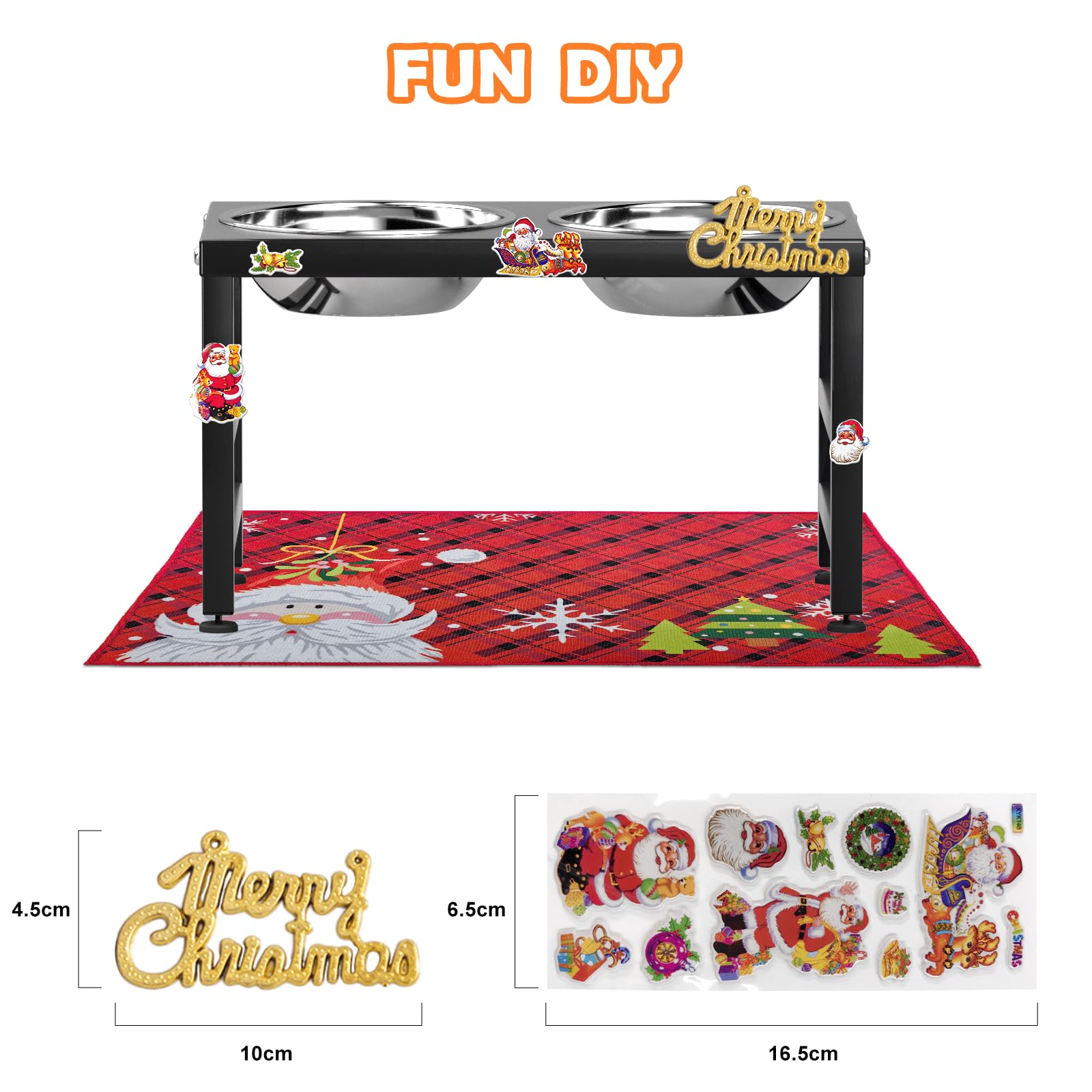 ADENGL Christmas edition mat and festive stickers for seasonal gifting.