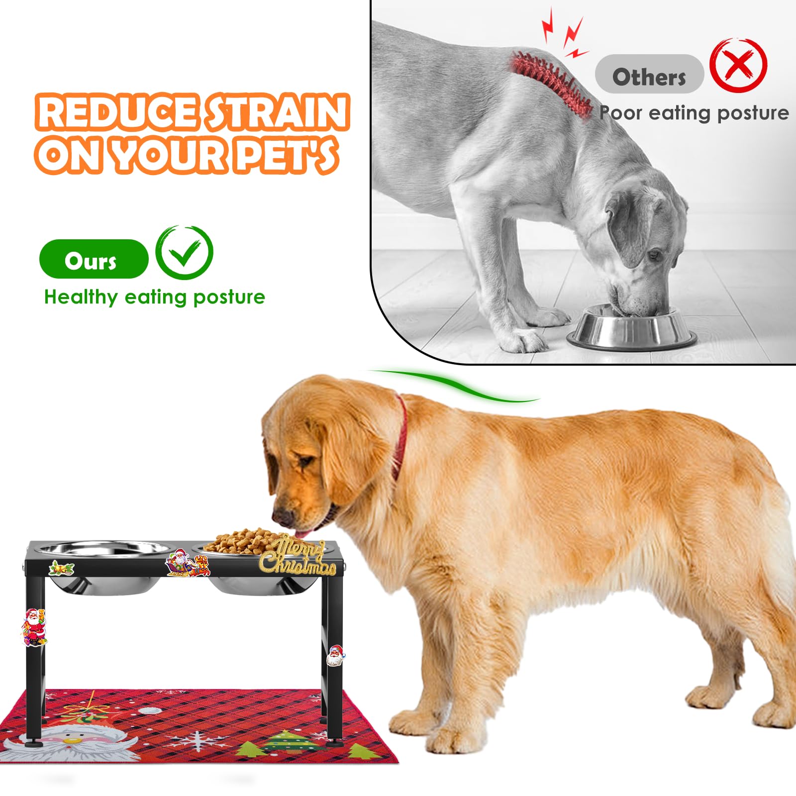 ADENGL rust-resistant metal stand provides durable, long-lasting support.